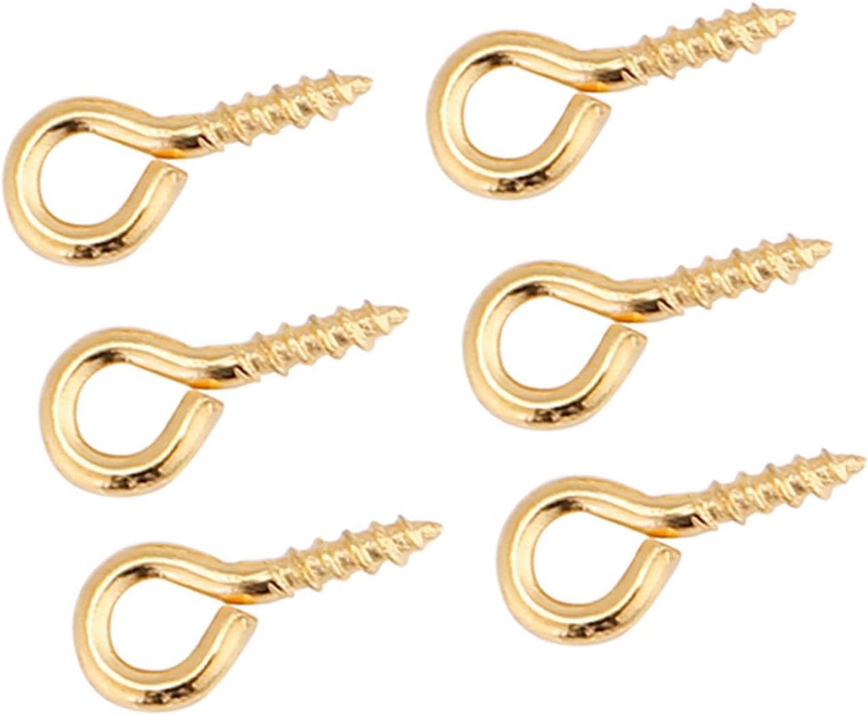 Yctze 200Pcs 3Color Assortment Alloy Eye Pins, Screw Eye Hooks, Essential for Jewelry Making, Ideal for Resin Earrings, Necklaces, Pendants and Mini Eyelet Screws (Gold)