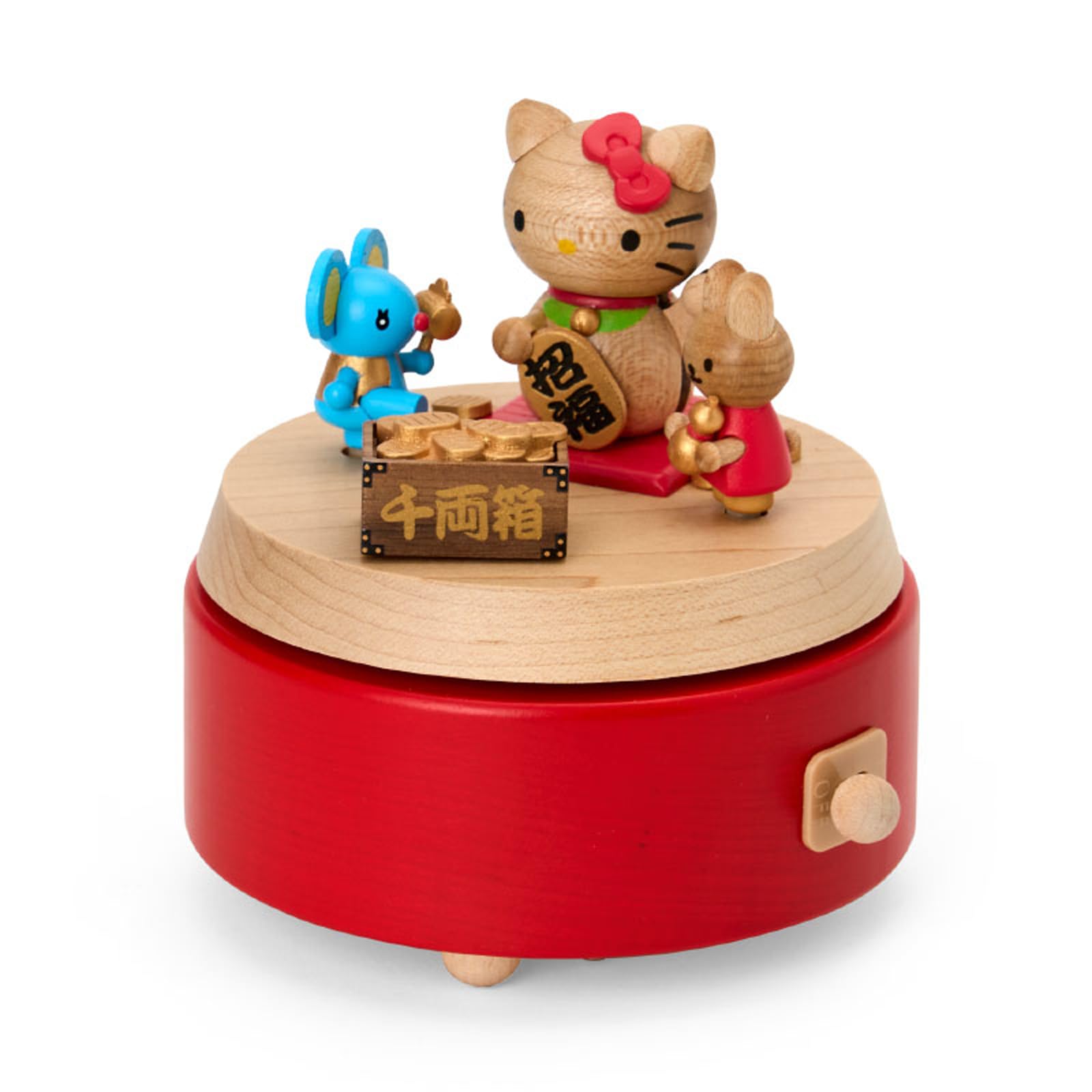 【希少】ハローキティ 木製　オルゴール　クリスマス Amazon | サンリオ(SANRIO) 木製オルゴール 縁起物 ハローキティ