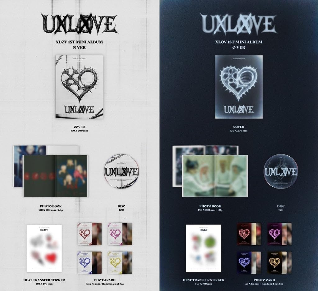 XLOV [UXLXVE] 1st Mini Album CD-R+Photo Book+Sticker+2 Card+GIFT (2.VER SET)