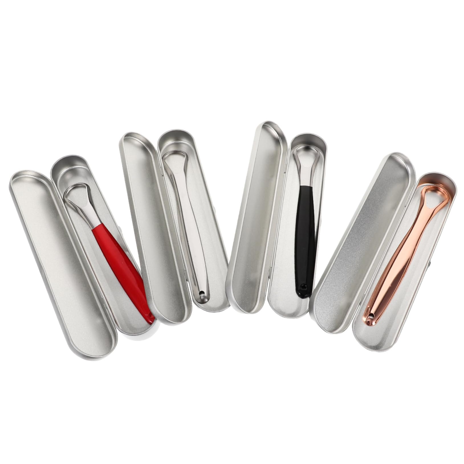 Ipetboom 4 Sets Tongue Coating Cleaning Tongue Scraper Tongue Scraper for Adults Tongue Scrubber for Adults Oral Cleaning Supply Tongue Coating Tool For Cleaning The Tongue Stainless Steel