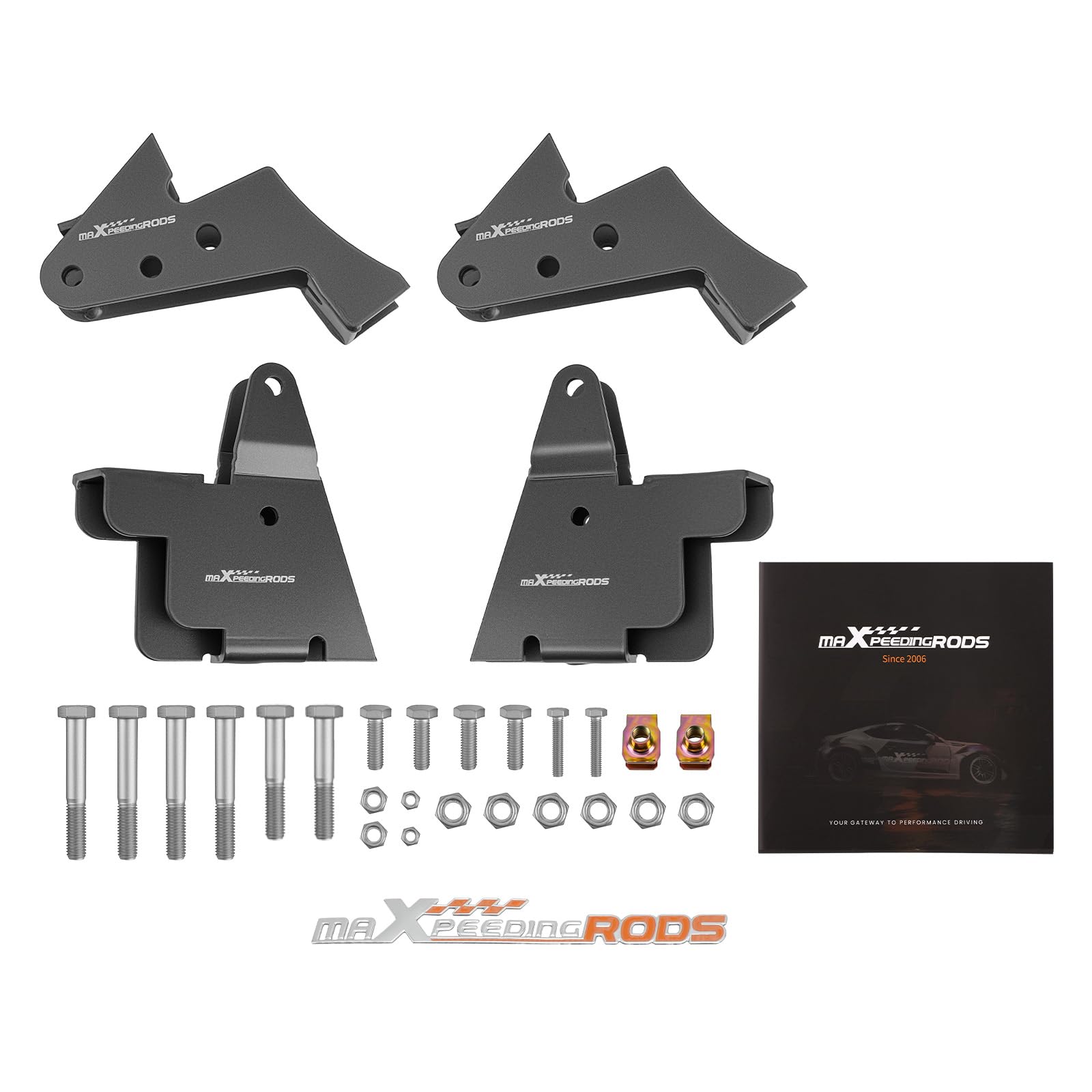 maXpeedingrods Lot de 4 kits de rehausse de 2,5" pour Can-Am Commander/Commander Max à partir de 2012
