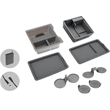 Jowua Center Console & Armrest Organizer Set with 60W Power Hub for 2025-2026+ Tesla Model Y L, Premium & Performance, Premium Silicone Tray, Retractable Cable & Transparent Drawer