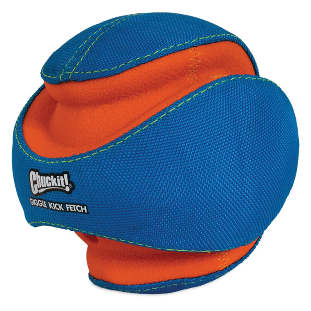 Chuckit! – Giggle Kick Fetch Small – Balon para proseguir para Perros – Balon masticable para Perros – Emite Sonidos estimulantes de interés – Tamaño Small – Diámetro de 14 cm