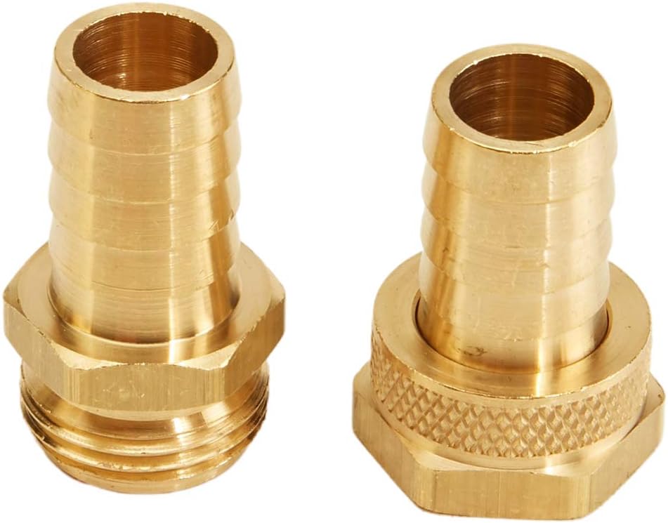 Brass Garden Hose Coupling Set for 3/4 inch Hose