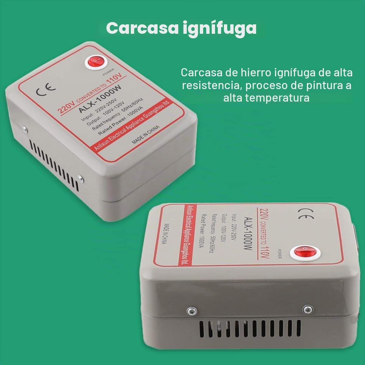 Convertidor De Voltaje 220 V A 110 V 1000 W Transformador De Alimentación 500 W