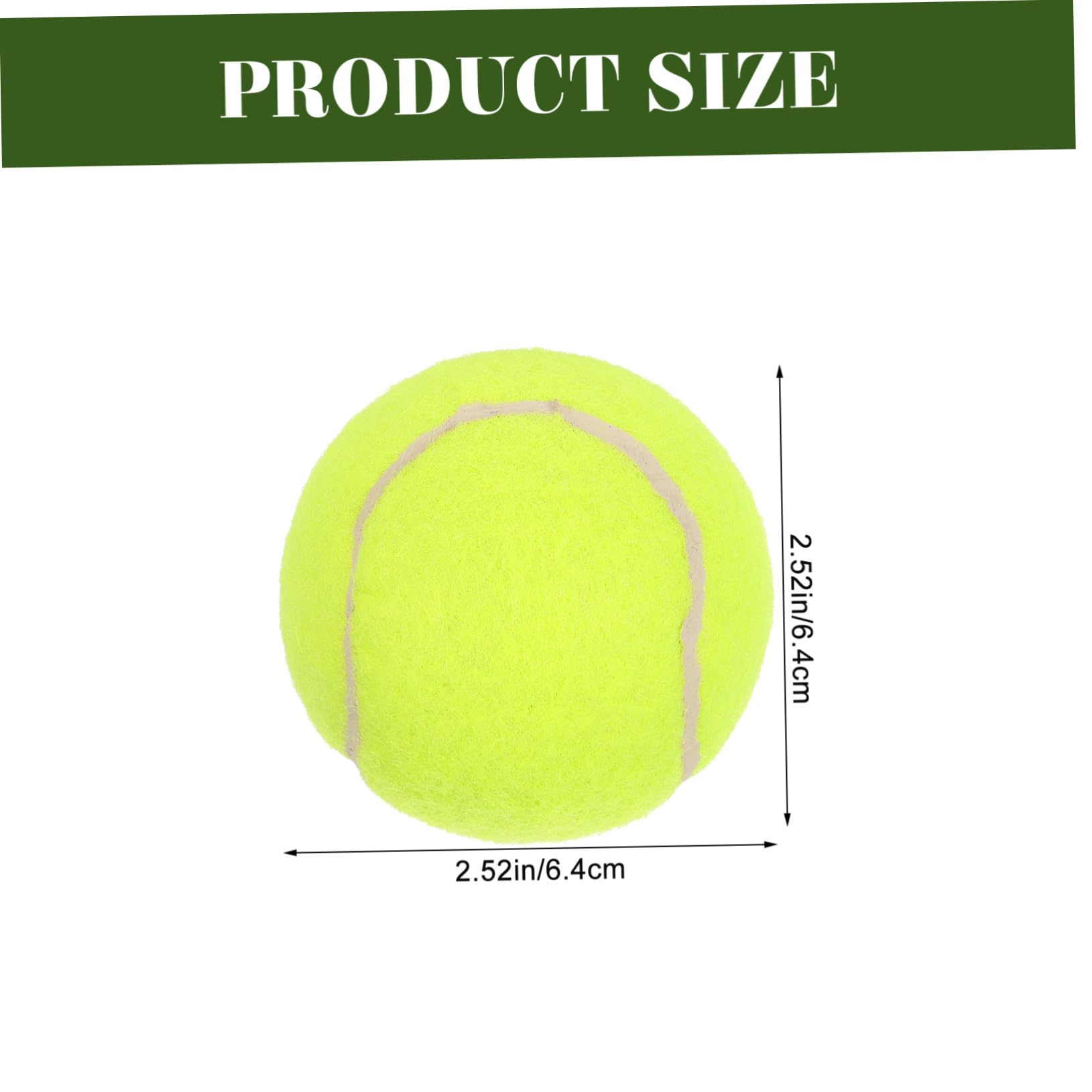 TOGEVAL 3pcs Tennis Training Balls Bounce Practice Balls for for Beginners Advanced Players Durable Comfortable