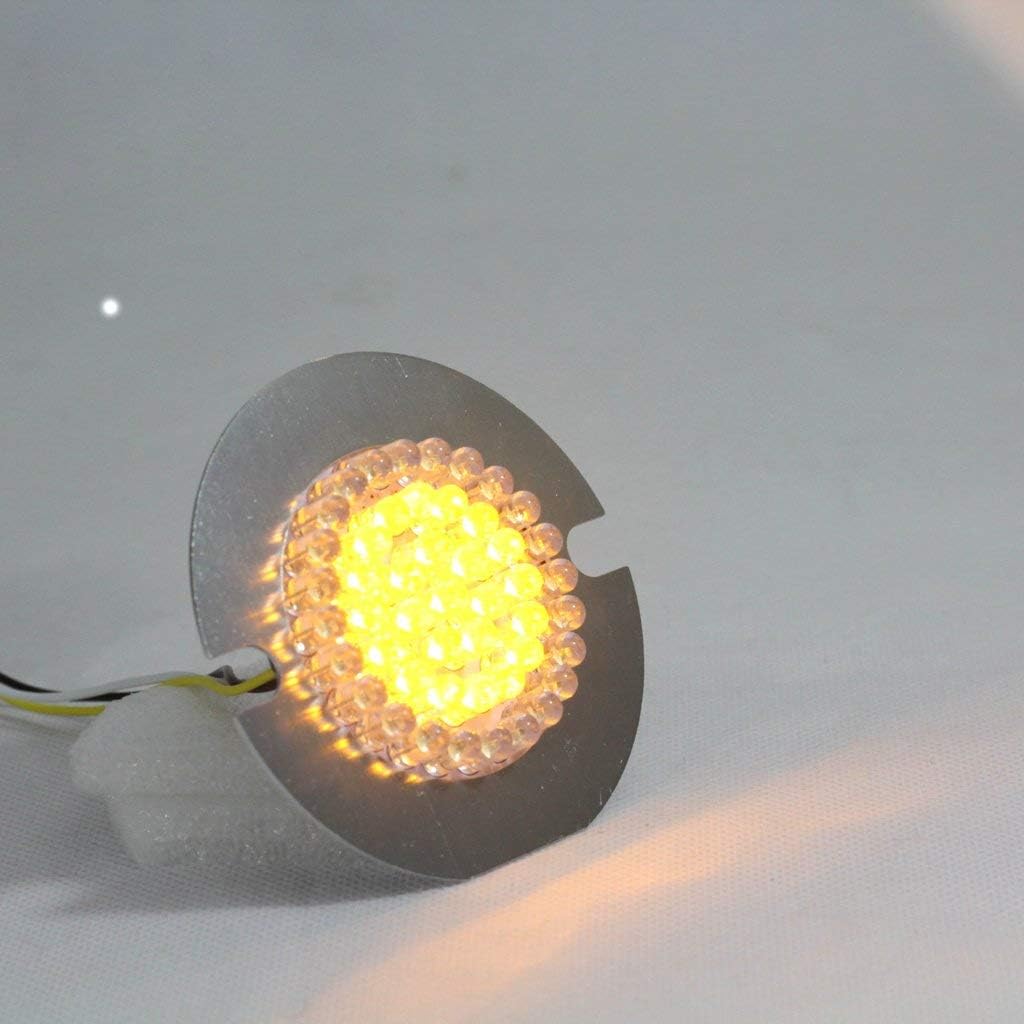 Eagle Lights 8748TS-FLAT 3.25 3-1/4 Inch Front LED Turn Signals Generation I Flat Style Kit Compatible With Harley Davidson® Motorcycles
