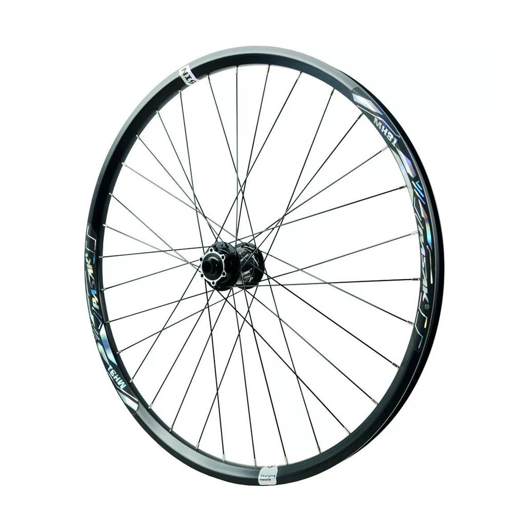 Mountainbike Vorder- Und Hinterrad 26" 27,5" 29" Steckachse Laufradsatz 110*20/142*12mm, Aluminiumlegierung Doppelwandige Felge Für 7-12-Gang-Kassette, Scheibenbremse(26" black,Front wheels)