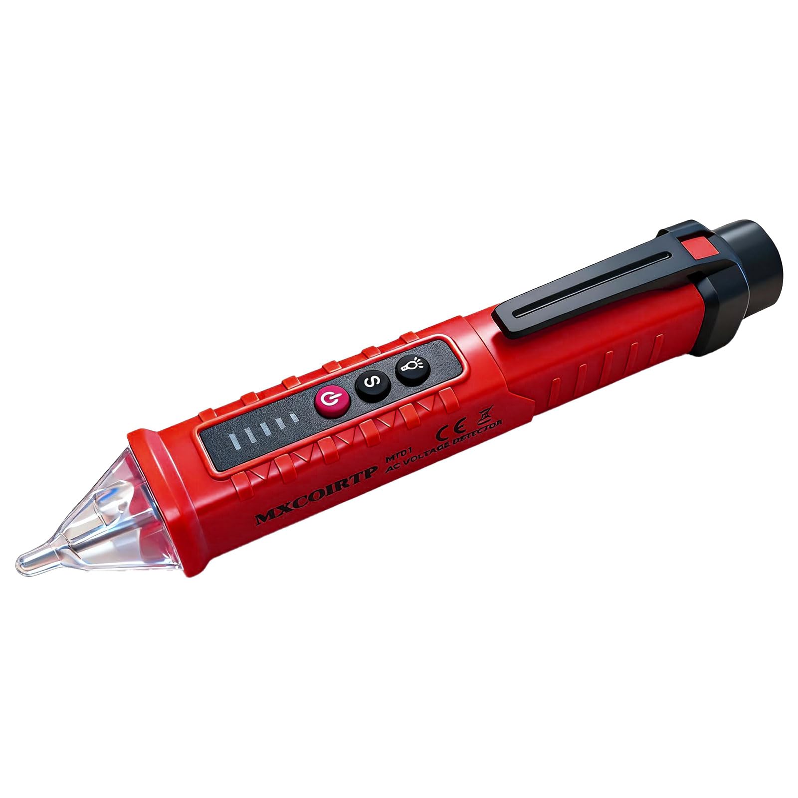 MXCOIRTP Voltage Tester, Non-Contact Voltage Detector, Electrical Tester, 3 Ranges AC 12V/48V/70V-1000V, Live/Null Wire Tester with Buzzer Alarm and Flashlight, Wire Breakpoint Finder - Black — Amazon image 8