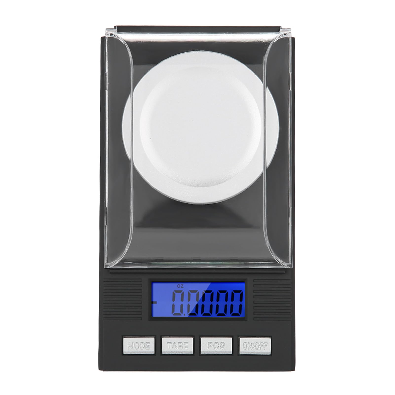Báscula de Joyería 0.001g, Balanza de Bolsillo Portátil Mini, Pantalla LED con Luz Azul, Protector contra Viento, Tara, Conteo de Piezas, para Oro, Gemas, Hierbas (20g)