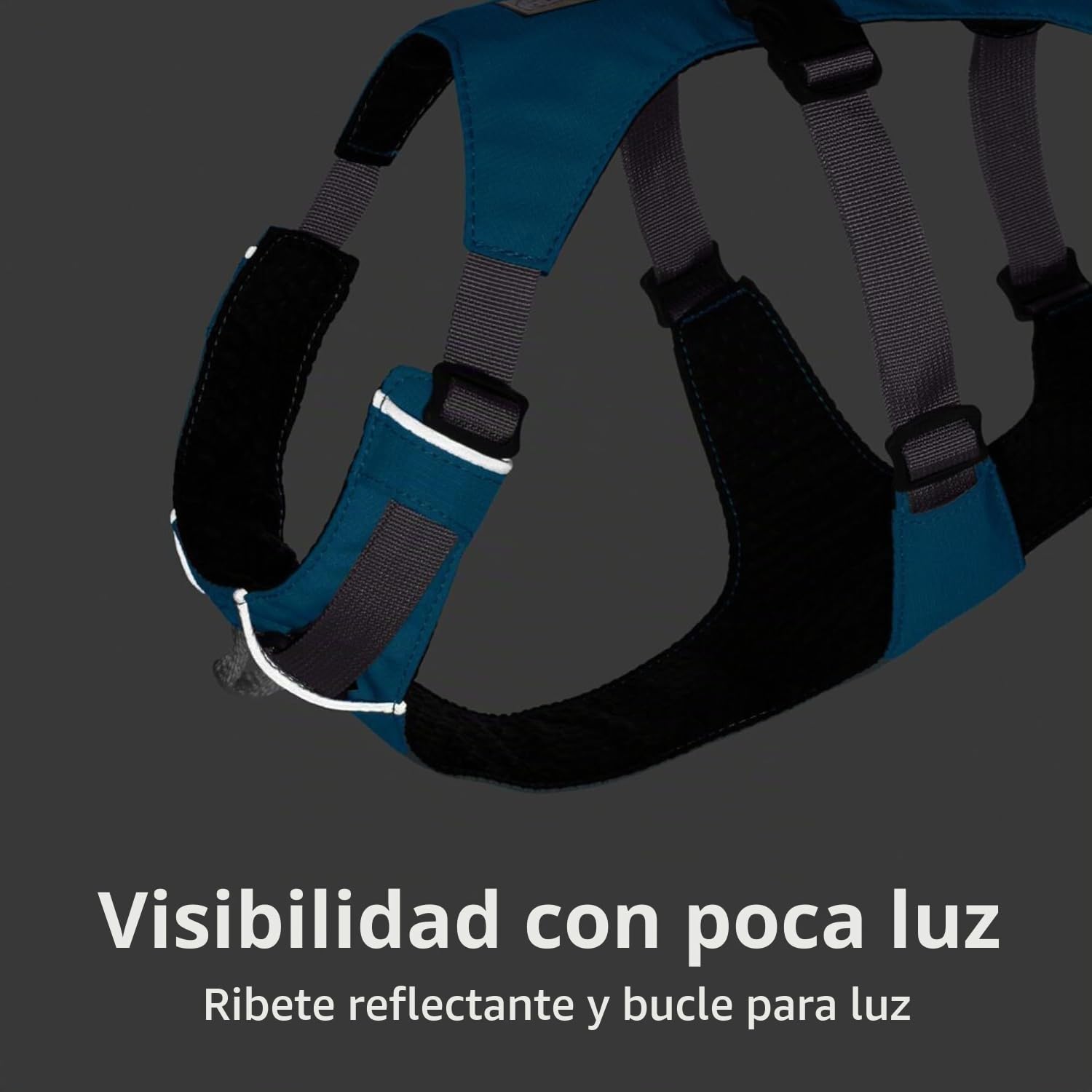 RUFFWEAR Arnés para Perro con asa, Flagline, Multiusos, Ligero, Ajustable, cómodo, para Caminar, 3 Puntos de fijación de Plomo, Correa Reforzada y Anillo en V de Metal Fuerte