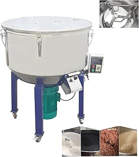 INTSUPERMAI Dry Powder Mixer 110 Gallon Feed Blender Mixer Mixing Machine 7.5KW Commercial Granule Mixer Industrial Vertical Color Mixing Machine 220V