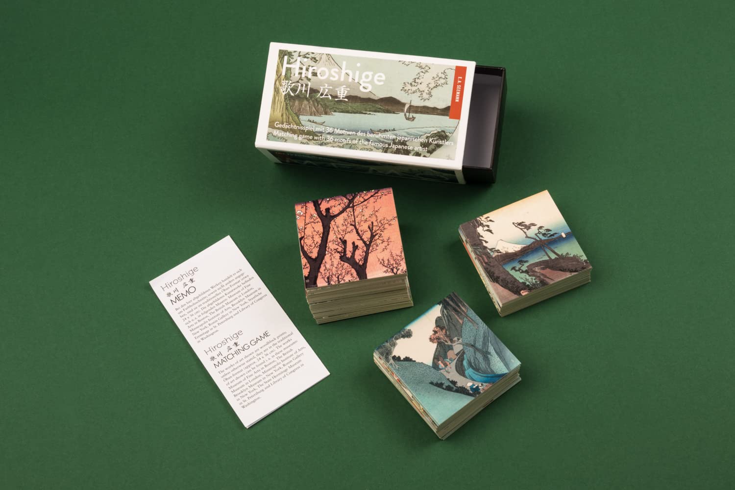 Hiroshige-Memo: Gedächtnisspiel mit 36 Motiven des berühmten japanischen Künstlers