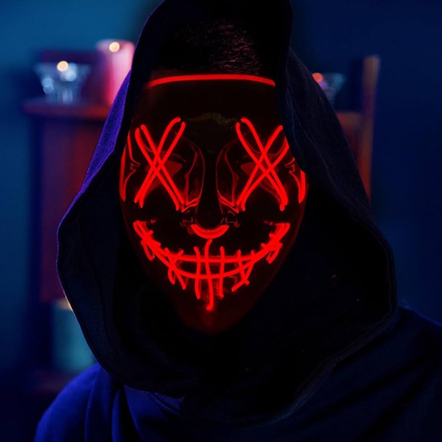 ハローウィン光るマスク 楽天市場】仮装 LEDマスク ハロウィン 光るマスク LED