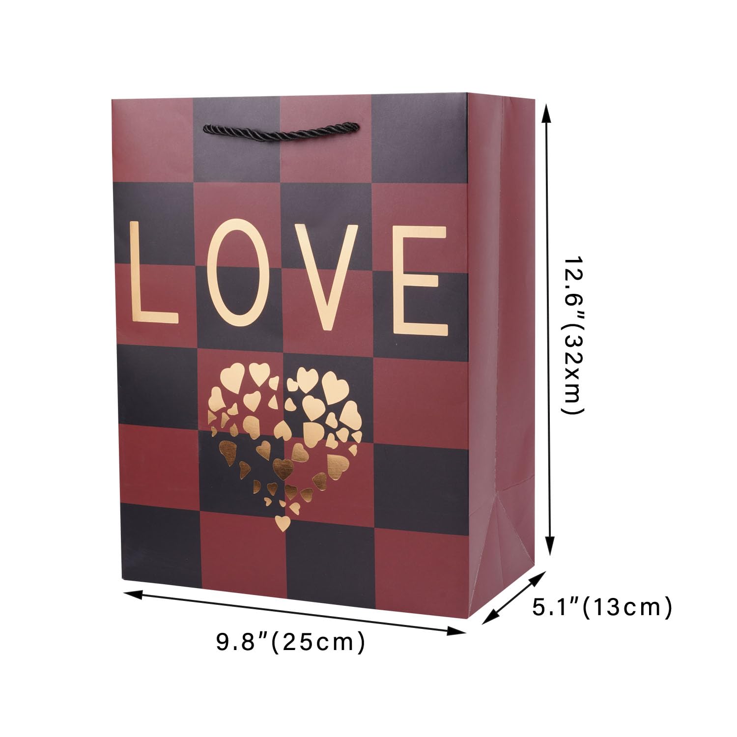 Blue Rose Gift Bags With Tissue Paper - Large 12.6" Wedding & Mother's Day Packaging