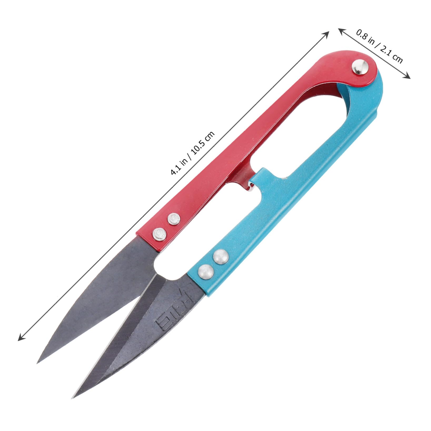 TEHAUX 12pezzi Forbici Da Ricamo Forma Di u Sicurezza Ripiegabile Manico Piccolo e Leggero Coltelli Rettificati Ad Alta Durezza Design Molla Facile Da Usare Doppi Rivetti Per Rinforzo Tra