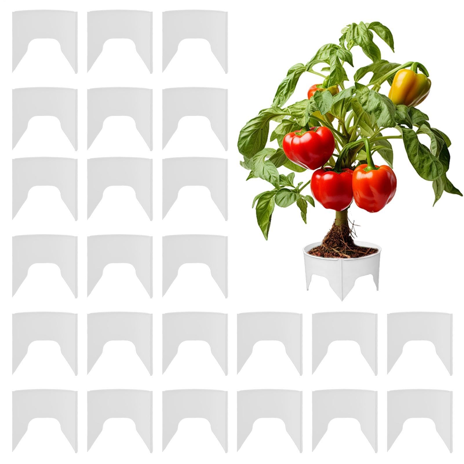 Plant Grow Ring 24 Pieces Round Deep Watering Circular Reusable Edging