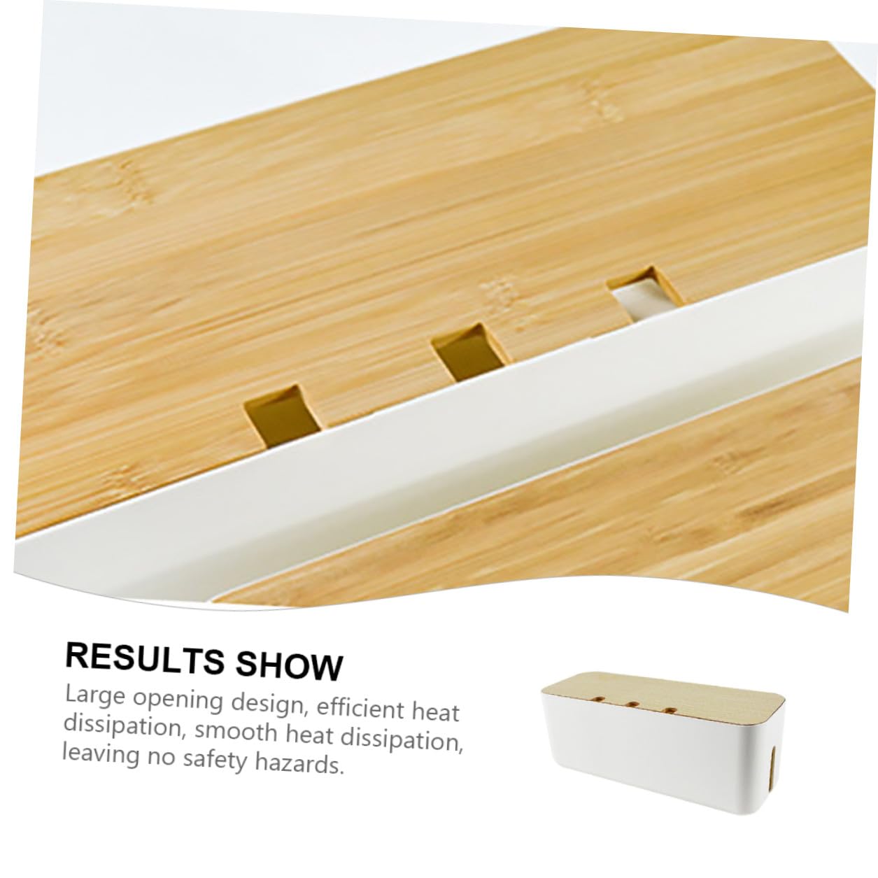 Caja de Almacenamiento para Cables y Enchufes Grande Organizador de Cables de Corriente de Densidad Caja para Regletas y Cargadores Solución para Hogar y Oficina