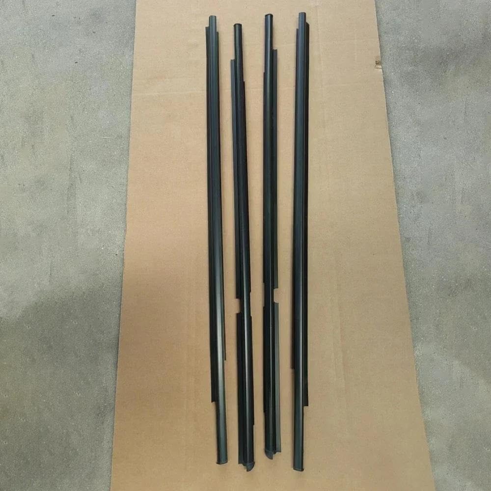 Strisce Protettive per Portiere Auto 4 Pezzi per Finestrini Compatibili con Toyota Yaris Hatchback 2006-2013 (Non per Modelli A 2 Porte) Guarnizioni in Gomma per Vetri Esterni.