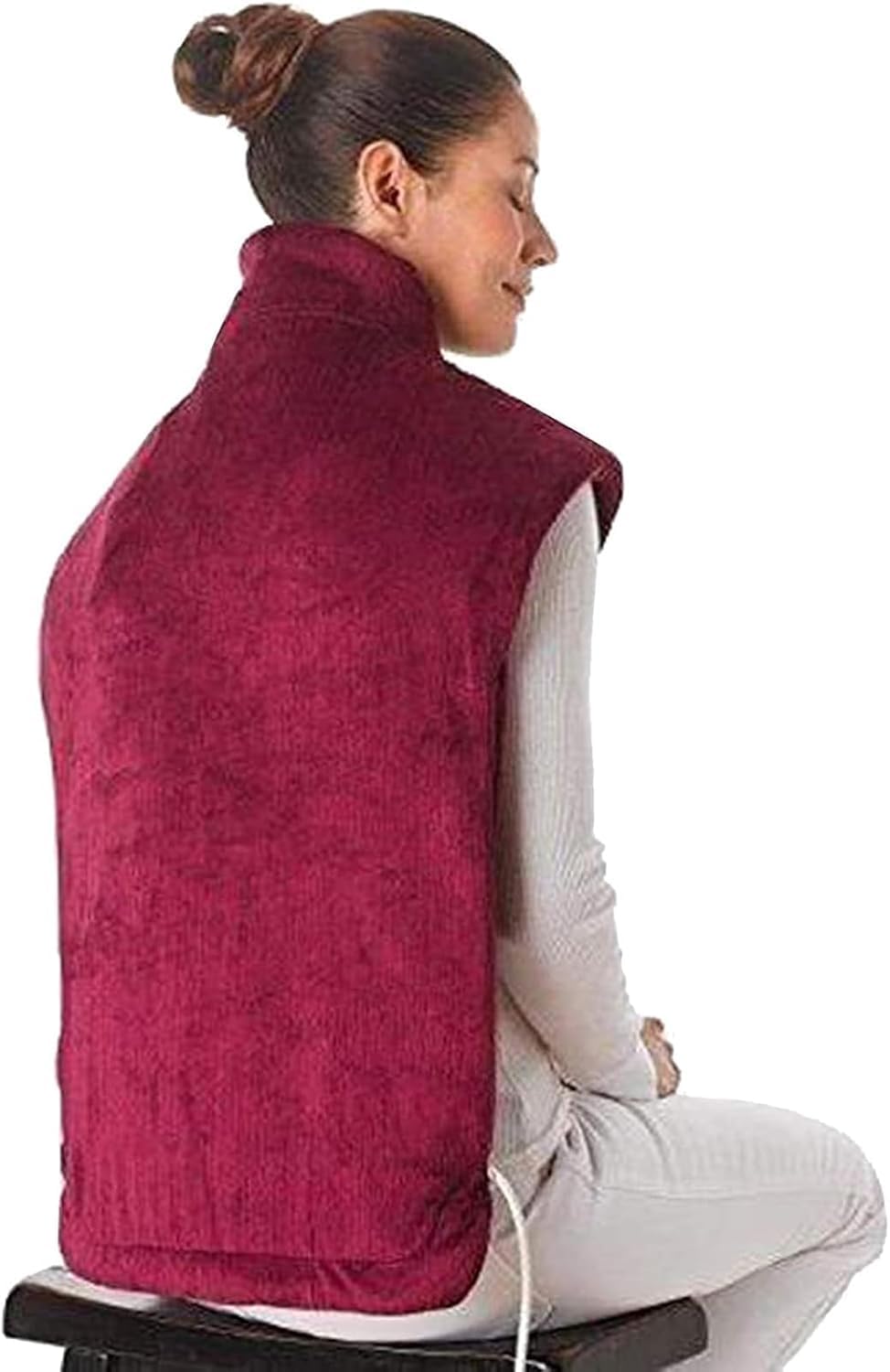 Châle coussin chauffant électrique anti-douleur cou et dos