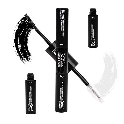 Adhesivo y sello para extensiones de pestañas, pegamento de pestañas, impermeable, de larga duración, fuerte sujeción de 48 a 72 horas