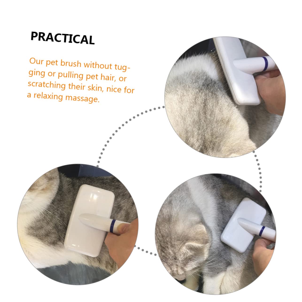 Brosse pour Chien et Chat Anti-mue Démêle Poils sans Tirer Accessoires de Toilettage Efficaces