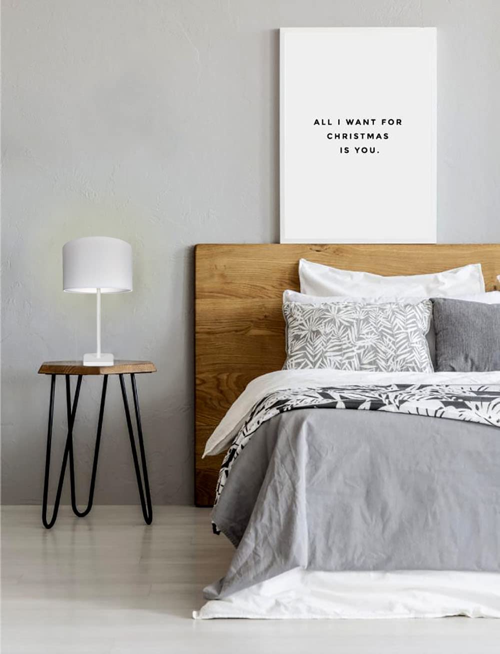 Paralume Moderno Elegante prodotto a Mano in Italia con Cotone di qualità | 8 colori | per Lampada da Tavolo, da Terra, ad Arco e a Sospensione | attacco E14 e E27 (Bianco, Diametro 20cm)