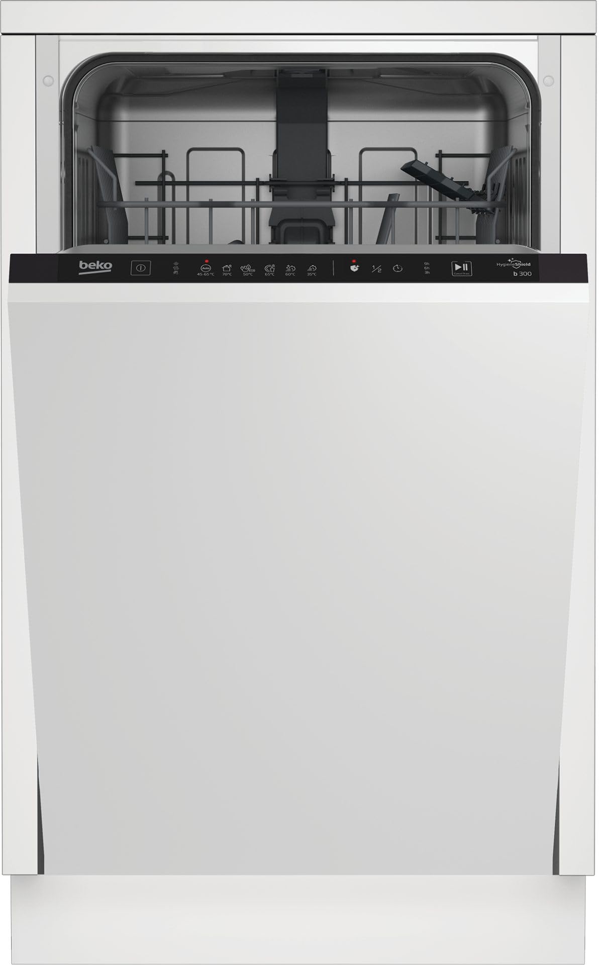 BDIS16030 - Lavastoviglie da Incasso 45 cm, Slim, 10 Coperti, a Scomparsa Totale, Classe energetica D