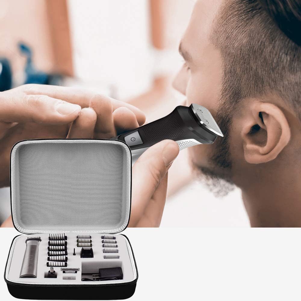 Funda compatible con Philips Norelco Multigroom Series 7000 5000 Kit de aseo para hombre recortadora MG7750/49 MG7910/49 MG9510/60