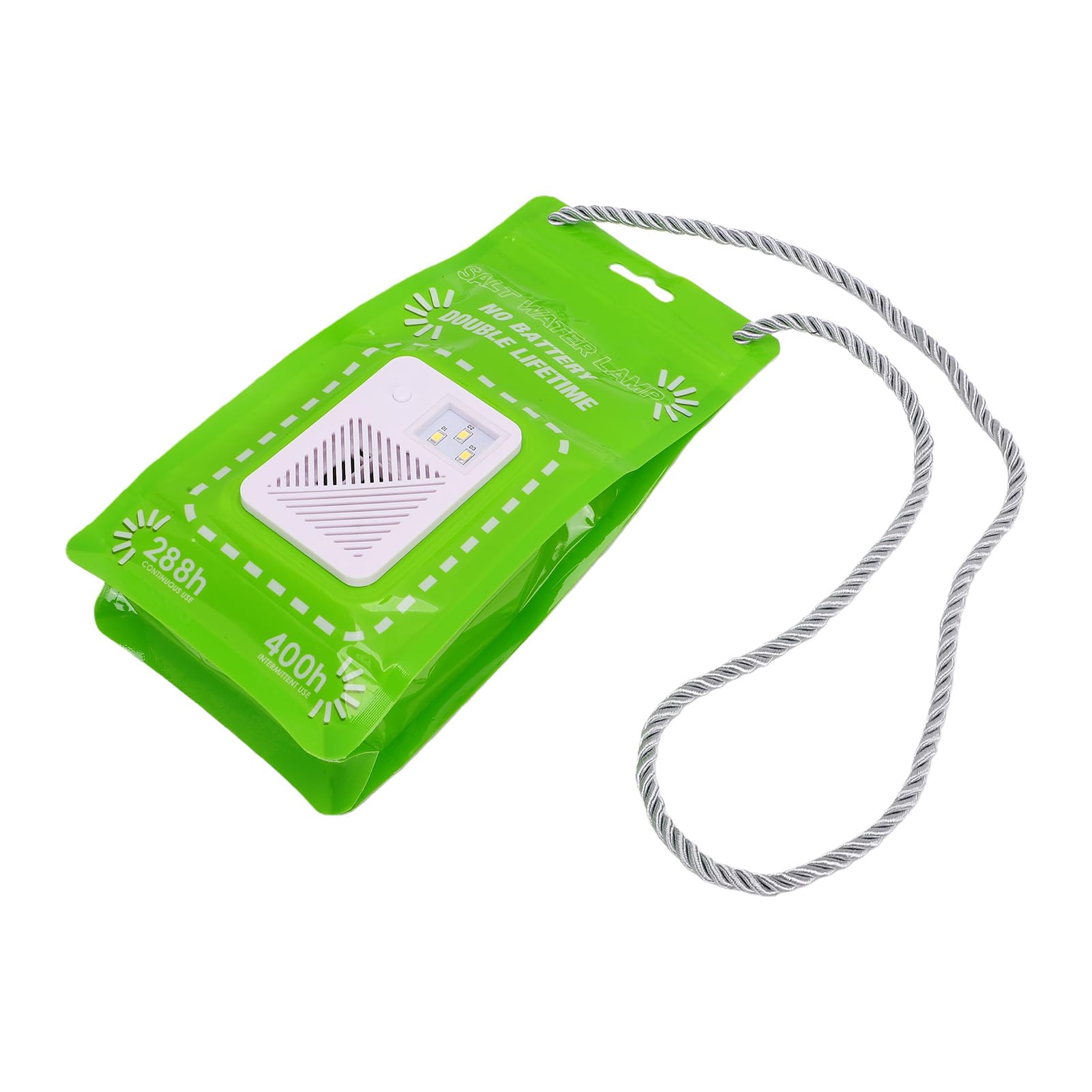 Notfall-Überlebenslicht 2er-Pack | Salzwasserbetriebene Wiederverwendbare Lampe mit 3 LEDs für Camping-Stromausfälle