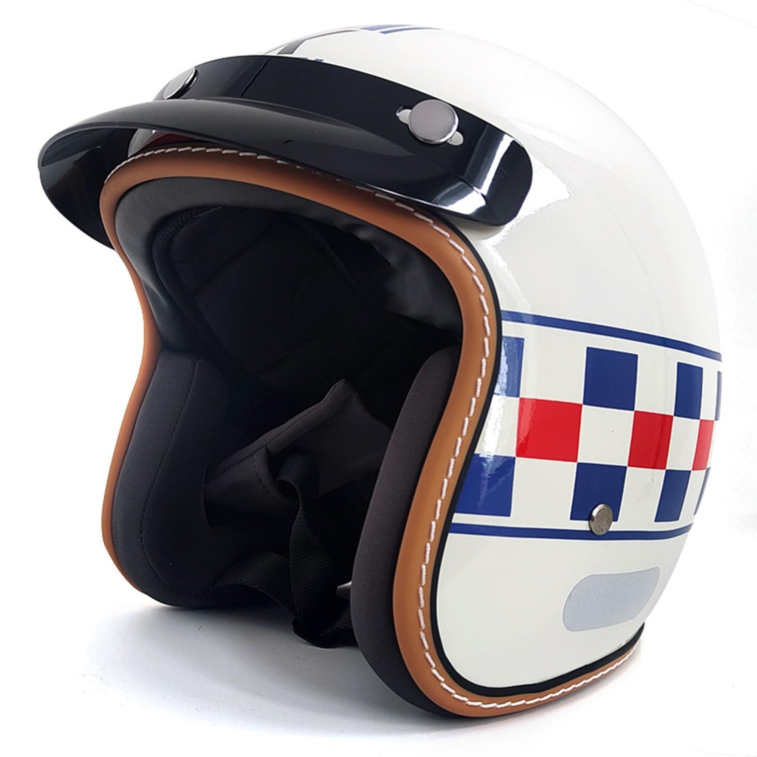 Casque ouvert jet léger pour homme femme évitant la fatigue en moto