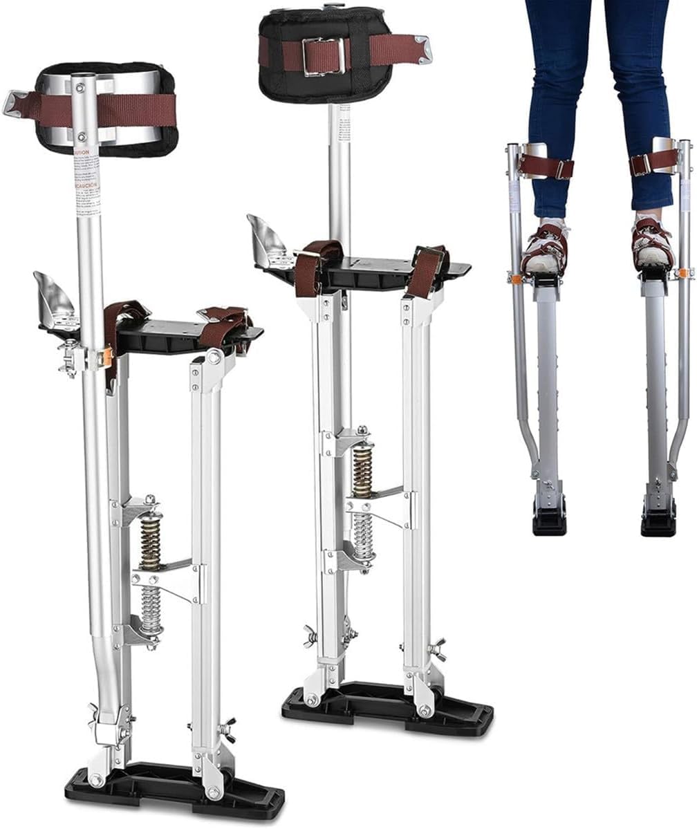 Decorators Adjustable Stilts Aluminum Builder Painting plastering plasterers Stilts Work Stilts for Drywall Ceiling Installer Painter (18)