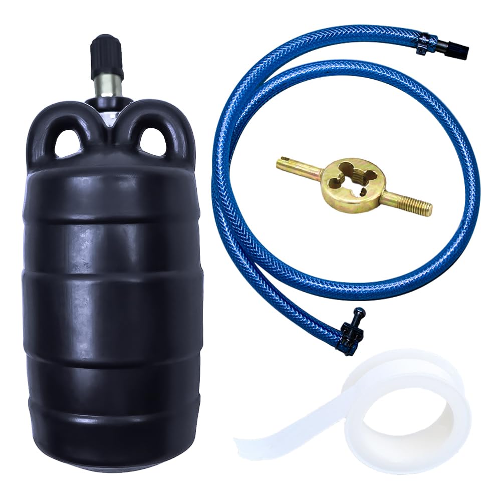 Water Shut Off Airbag with Long Hose, 2 Inch Inflatable Pipe Plug, Pipe Test Plug, Test Ball Plug, Used for Drainage Pipe, Sewage Pipe Temporary Water