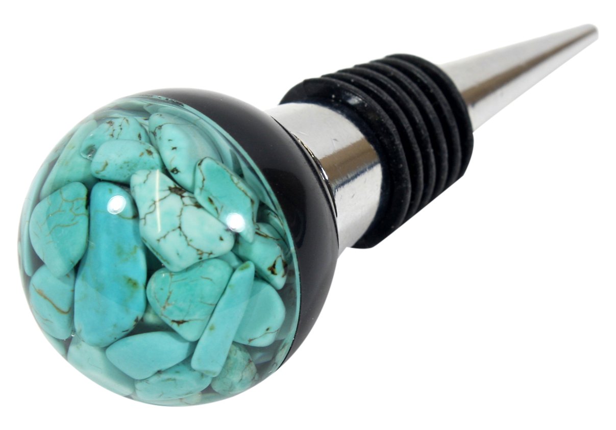 REALBUG Turquoise Mineral Resin Wine Stopper