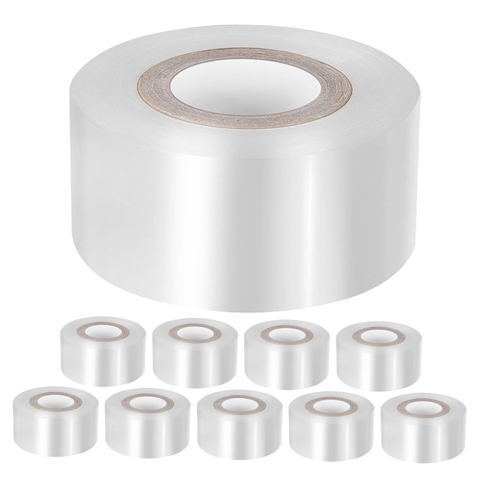 Milisten 10 Rollen Transparentes Dehnbares PE Veredelungsband Selbstklebendes Gartengrafting Tape für Obstbäume Gemüse Blumen Nachhaltiges Pflanzenschutzband für Veredelung und