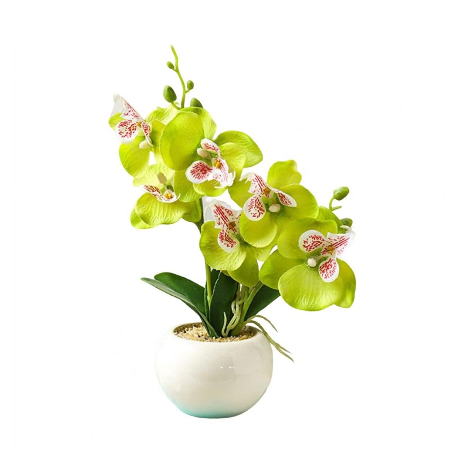 Artificielle Bonsaï Arbre Fausse Plante en Pot sans arrosage, orchidée Papillon, décoration de Table, Fausses Plantes en Soie, Ornement de Pot, Fausses Fleurs Faux Plante Décoration (Color : C)