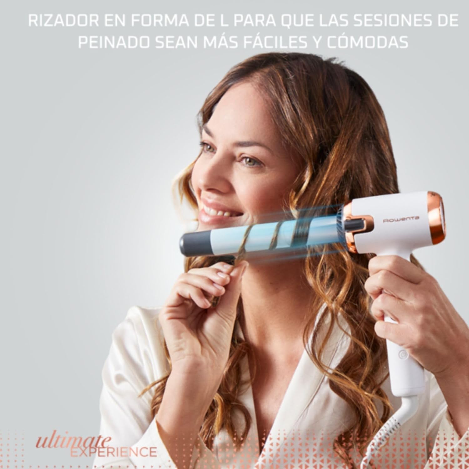 Rowenta CF4310 Air Care Ultimate Experience Rizador en Forma de L Ondas en 3 s 8 Niveles Temperatura 130-200°C