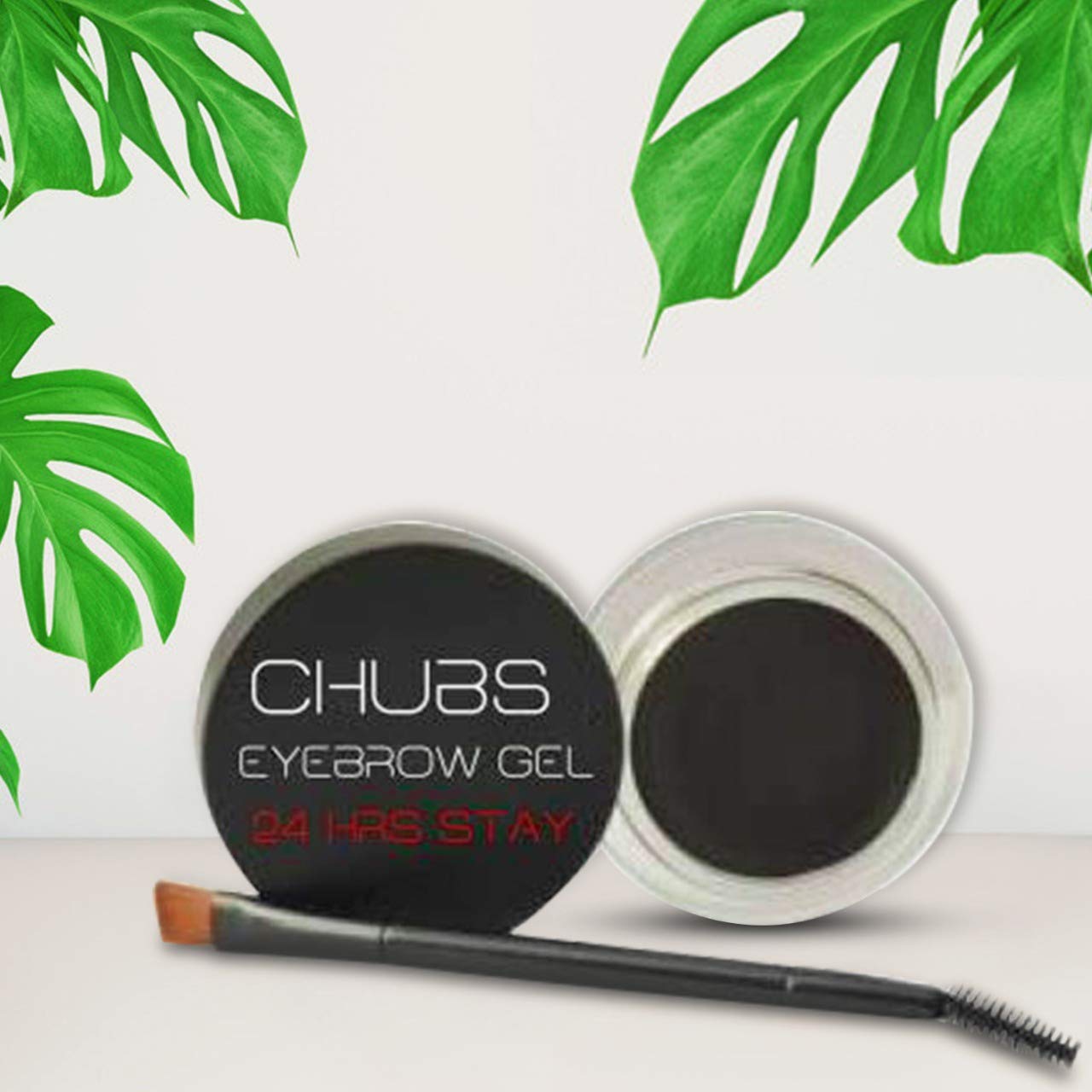 Chubs Multipurpose Eyebrow Gel and Gel liner with brush (Charcoal black )