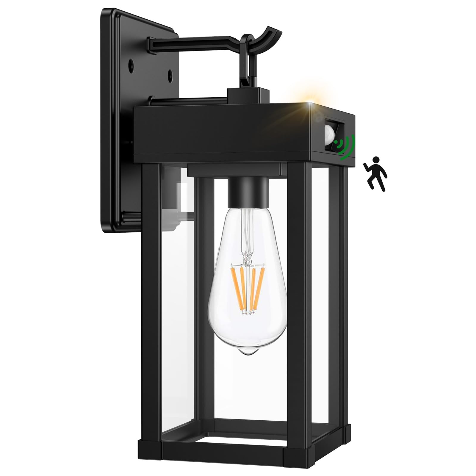 Auzev Outdoor Solar Wall Lights Fixtures Exterior Solar