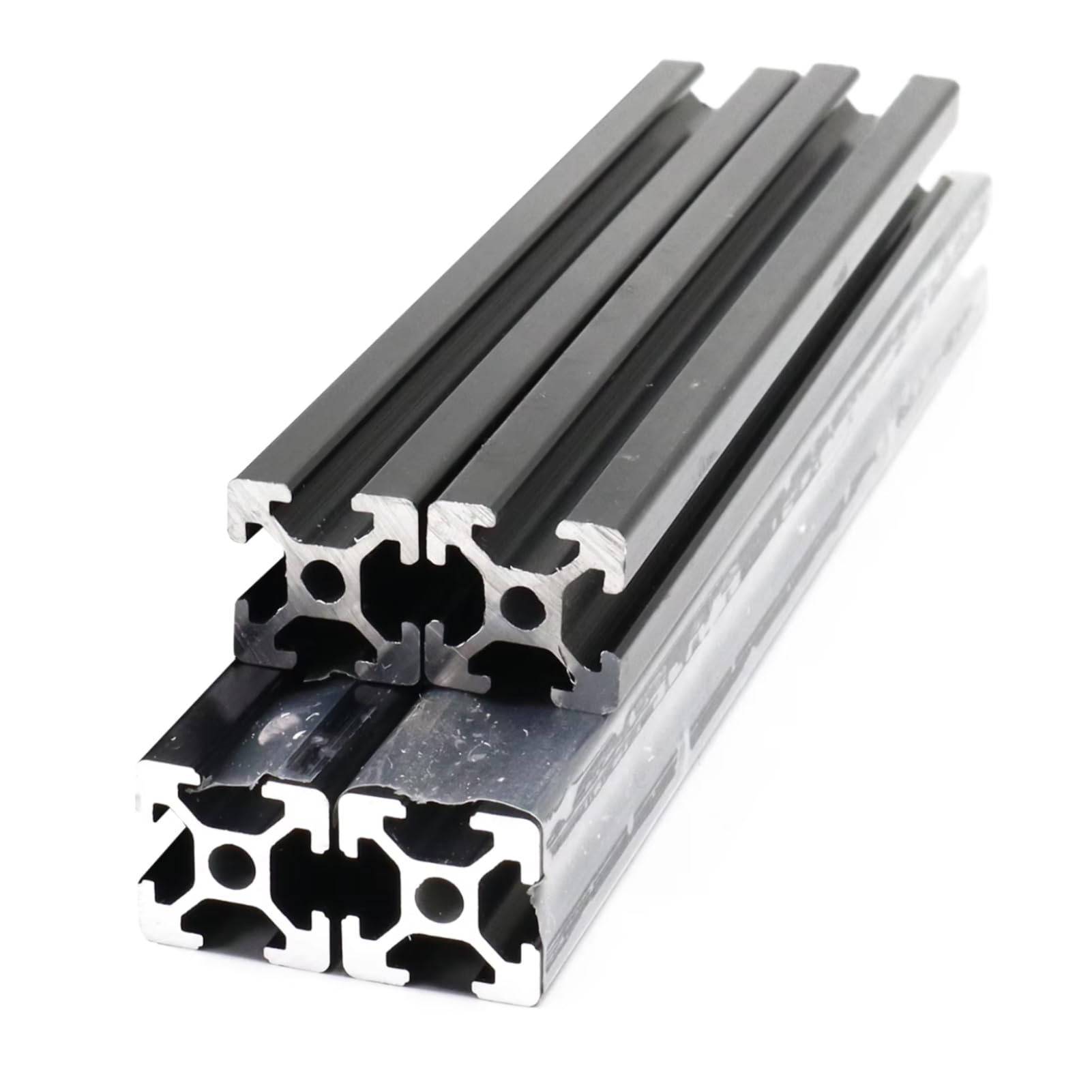 BLCCLOY 4Pcs 350mm Aluminum Extrusion 2020 Series European Standard T Slot Aluminum Profiles Rail for 3D Printer Parts Linear Rail Aluminum Profile