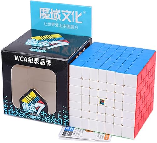 LiangCuber Moyu Meilong Speed Cube 7x7 - Cubo de rompecabezas Meilong sin calcomanías, juguetes educativos