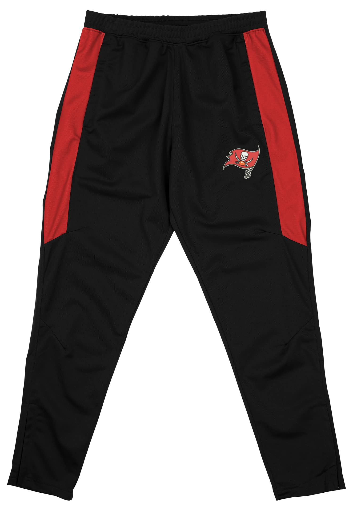Zubaz Men's NFL Mesh Side Panels Track Pant, Tampa Bay Buccaneers, Small
