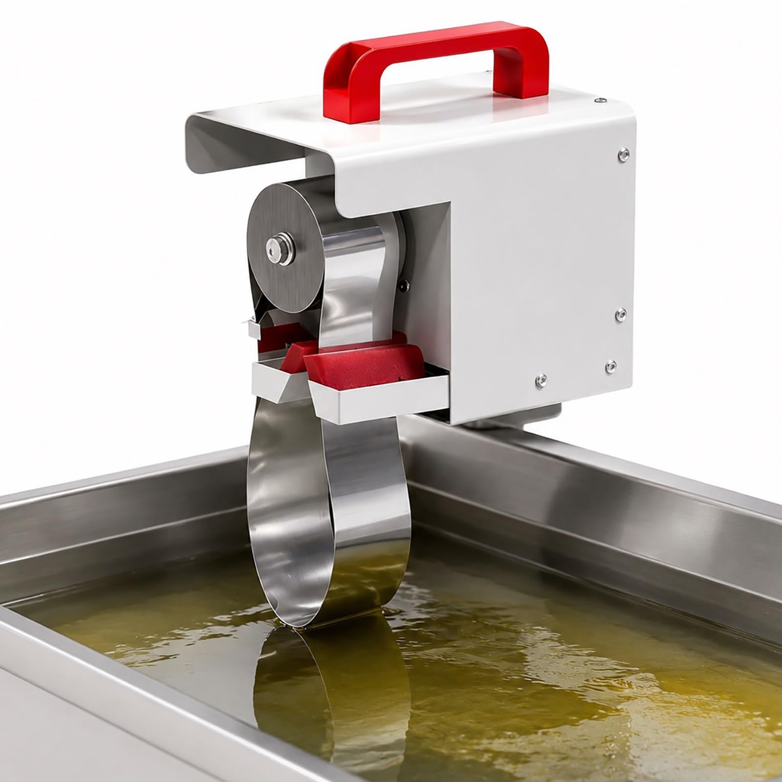 Skimmer De Aceite Para Máquina Herramienta De Control Numérico Portátil, Separador De Agua Con Correa De Acero De 220 V Y Raspador De Grasa De Superficie Para Tanques De Sumidero De Refrigerante