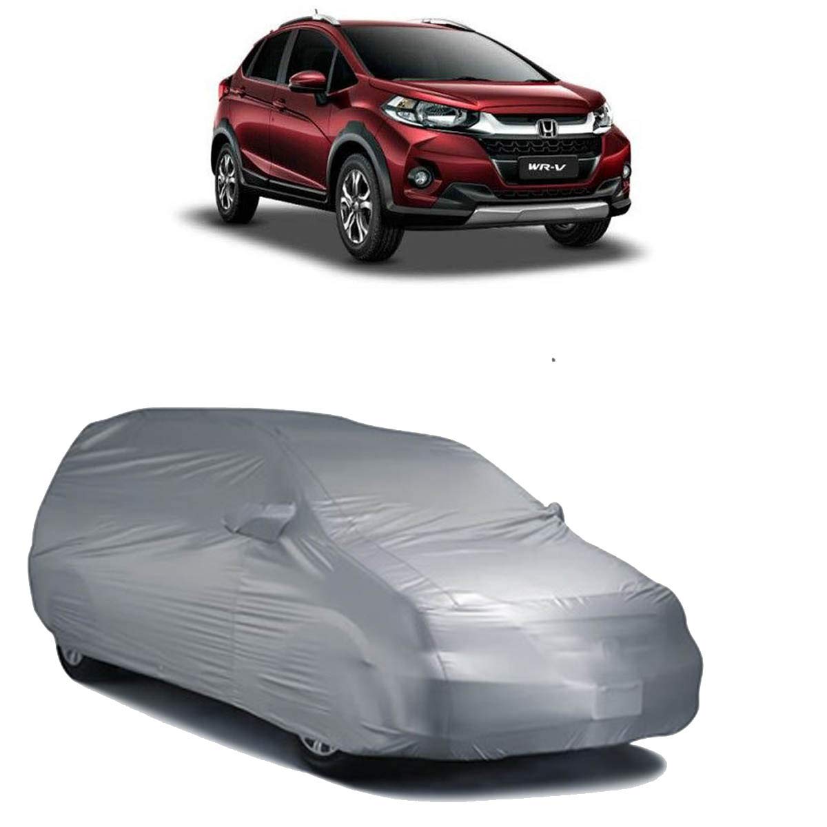 Kandid Water Resistant Car Body Cover for Honda WR-V (Silver)