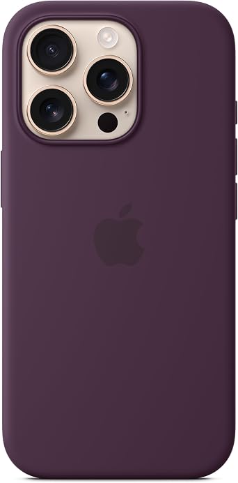 Apple iPhone 16 Pro Silicone Case with MagSafe - Plum
