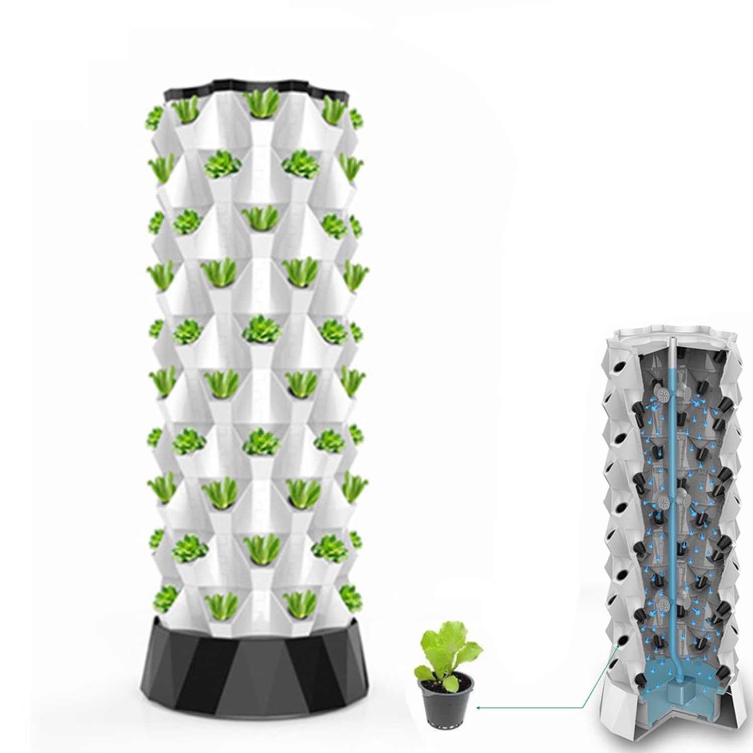 Amazon.com : ZXSYYDS Hydroponic Garden Tower, Hydroponic