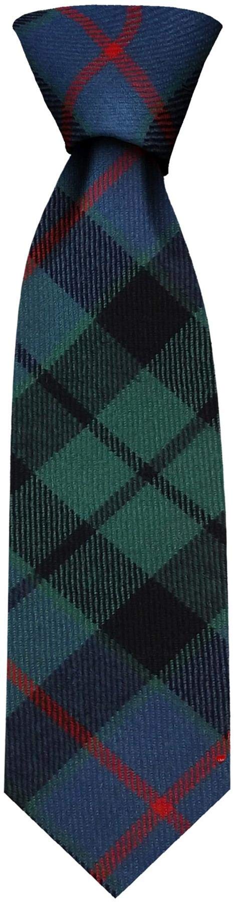 I Luv Ltd Men's Morrison Green Ancient Gents Neck Tie Tartan Lightweight Scottish Clan Tie