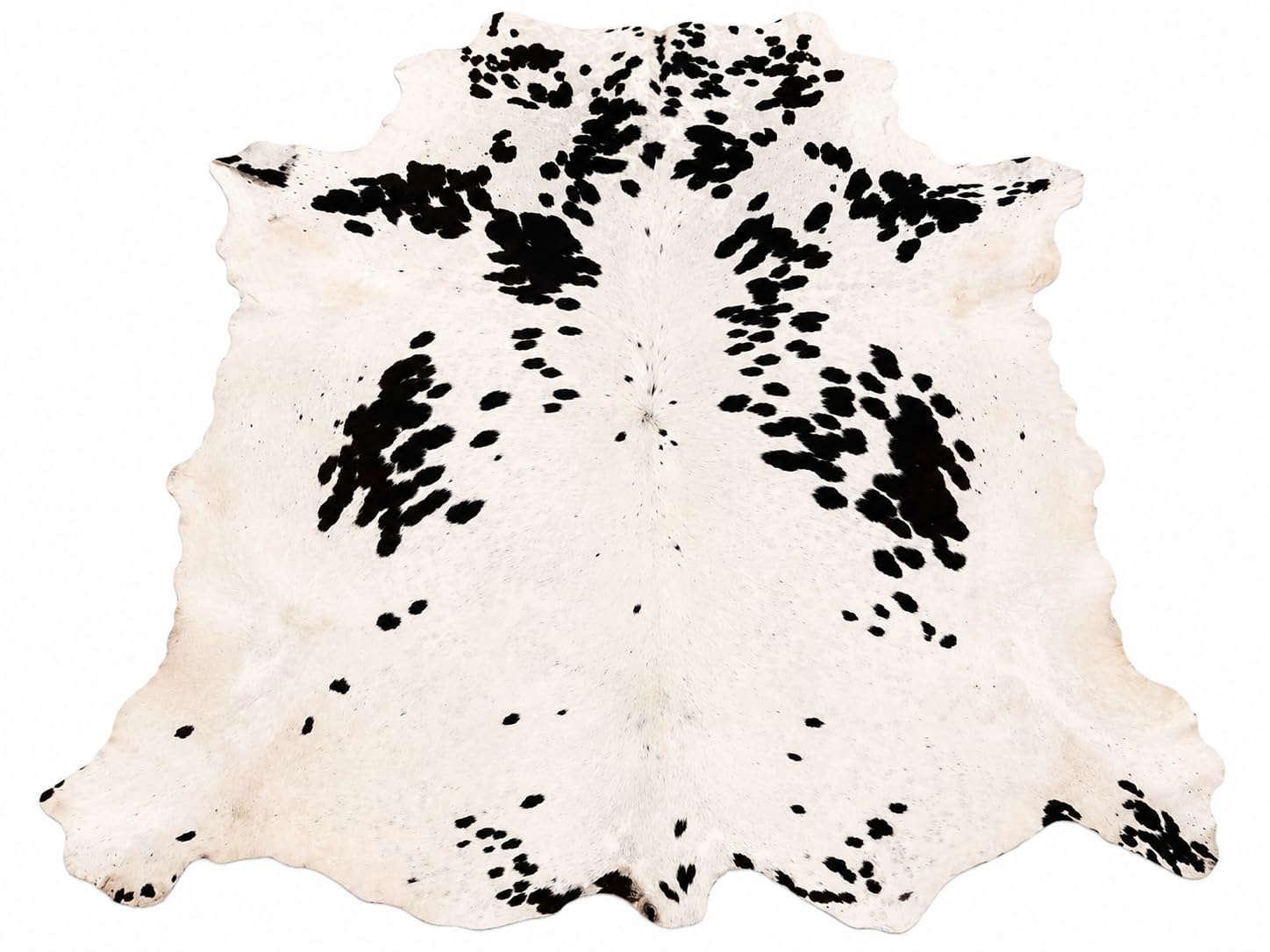 Modlux Natural Cowhide Rug, Black and White, 100% Australian Cow Fur Skin Carpet Area Rug (X-Large (25-29 sq ft))
