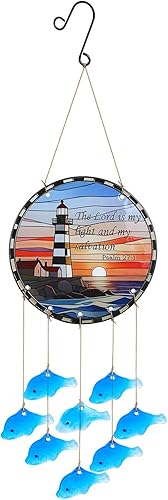 Miniatura 9 de Campanillas de viento de hojas de vidrio para decoración conmemorativa al aire libre, campanillas de viento únicas para jardín, patio, porche