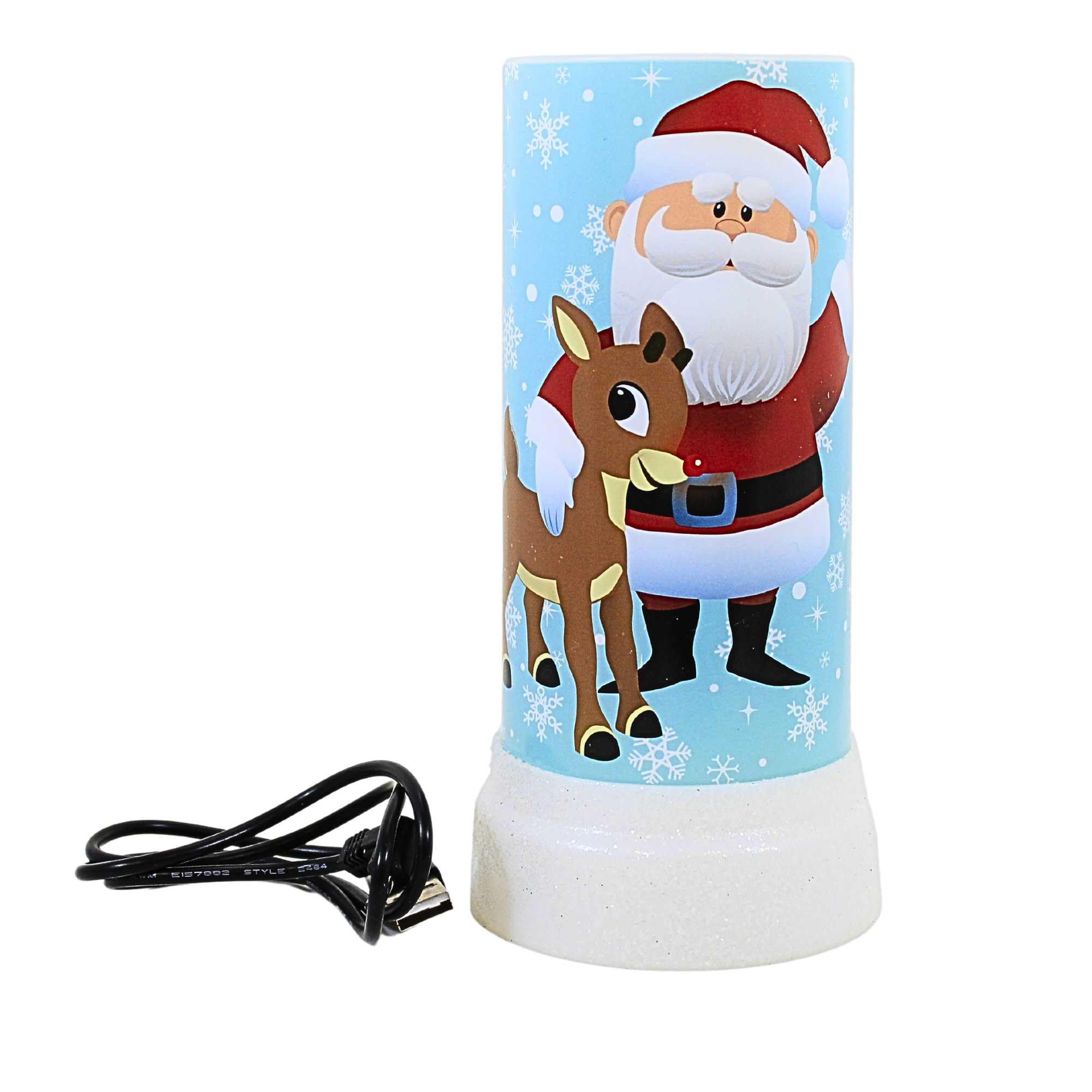 Roman Led Rudolph Santa Candle with Cord